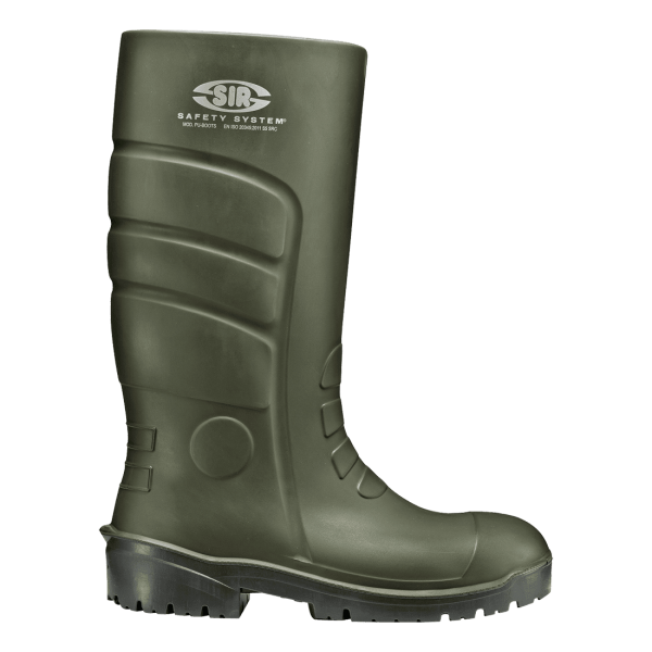 Green PU gumicsizma